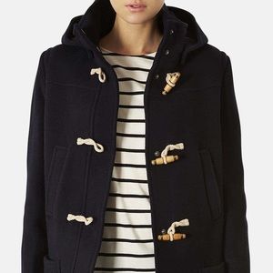 Top shop Navy blue toggle coat